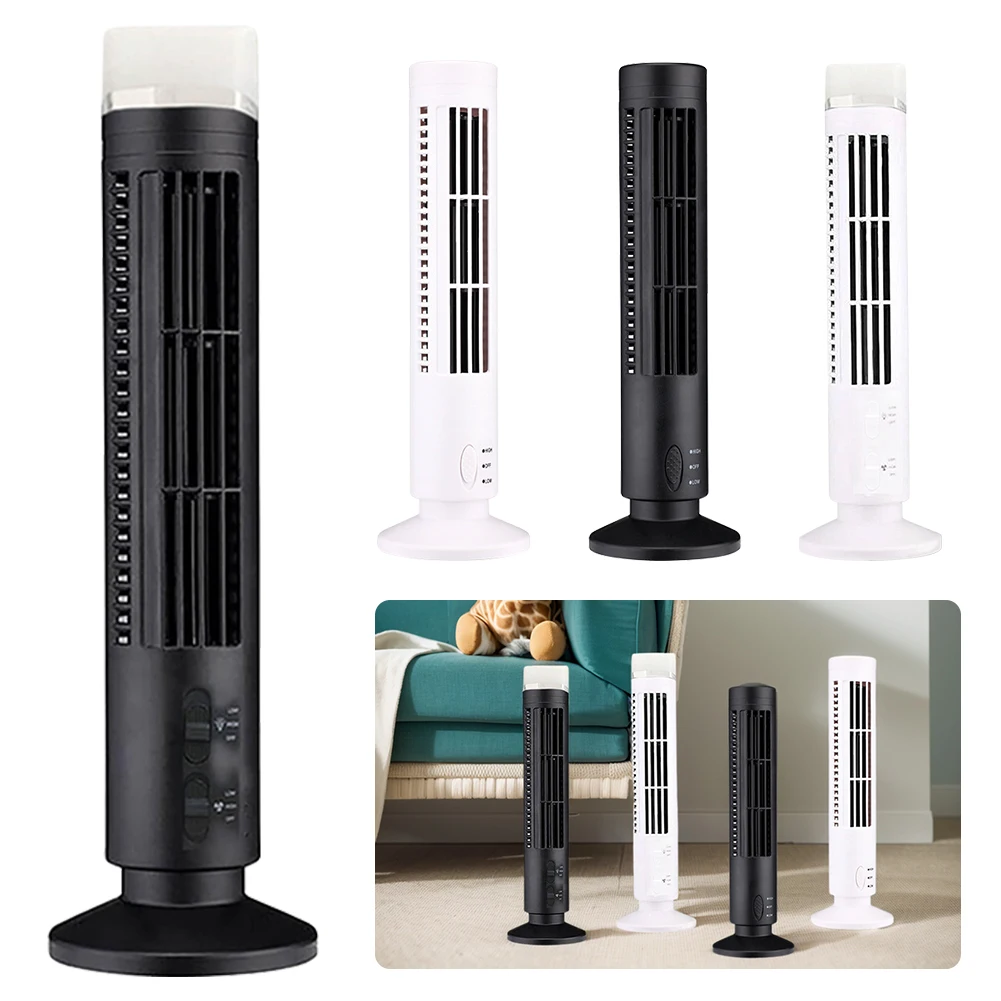 Mini Wind Turbine Vertical - Wentylator wieżowy LED Bezłopatkowy wentylator chłodzący