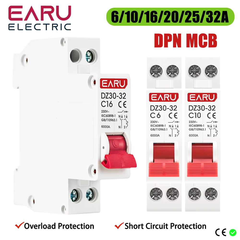 Din Rail Circuit Breaker - DZ30-32 DPN 1P+N Mini wyłącznik automatyczny