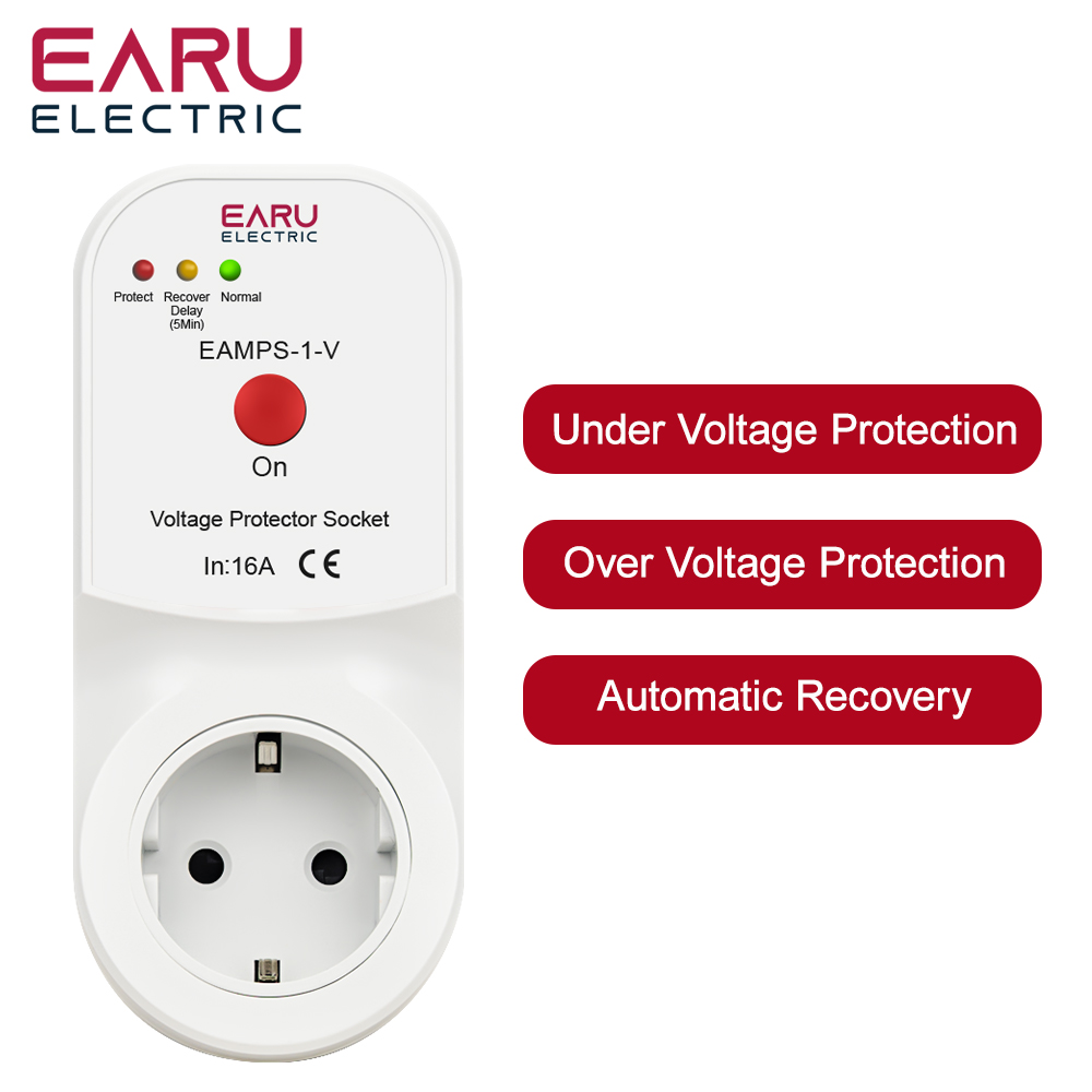 Ac Surge Protector - Automatyczny wyłącznik przeciwprzepięciowy EARU 16A AC