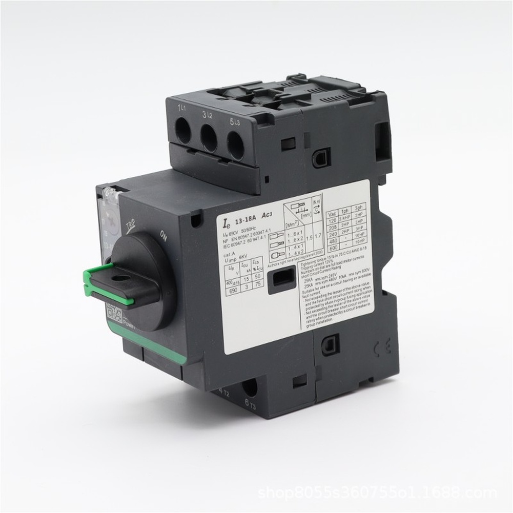 Din Rail Circuit Breaker - Wyłącznik silnika 3-fazowy GV2PE01C z regulowanym