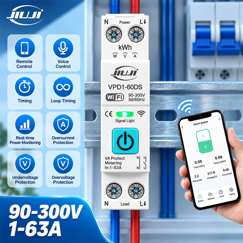 Din Rail Circuit Breaker - Inteligentny przełącznik WiFi na szynę DIN