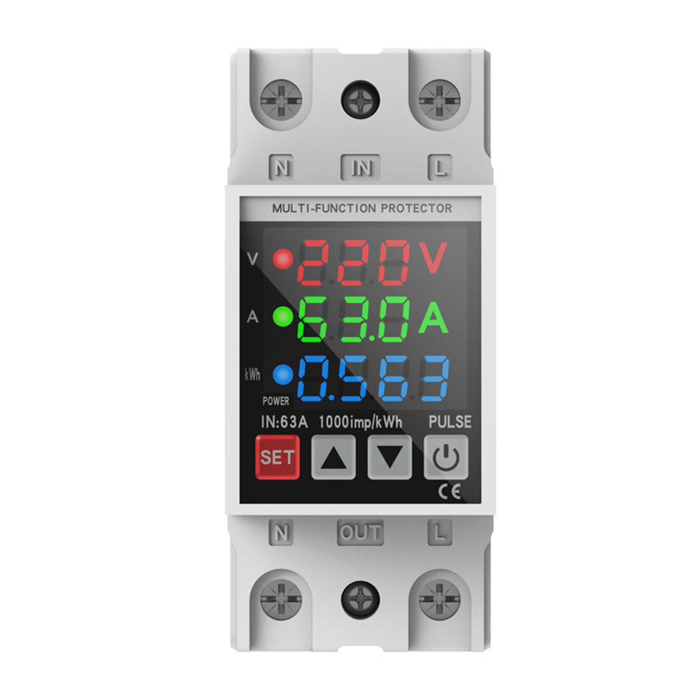 Din Rail Circuit Breaker - Cyfrowy trójfazowy licznik z timerem i