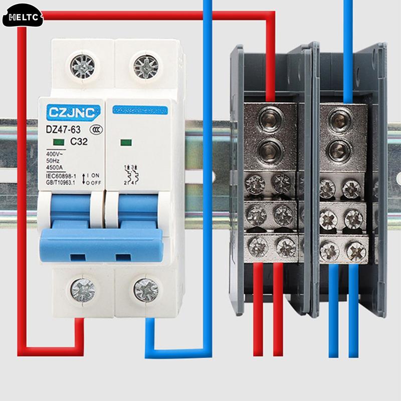 Din Rail Circuit Breaker - 1 szt. Zacisk blok szyny 150A
