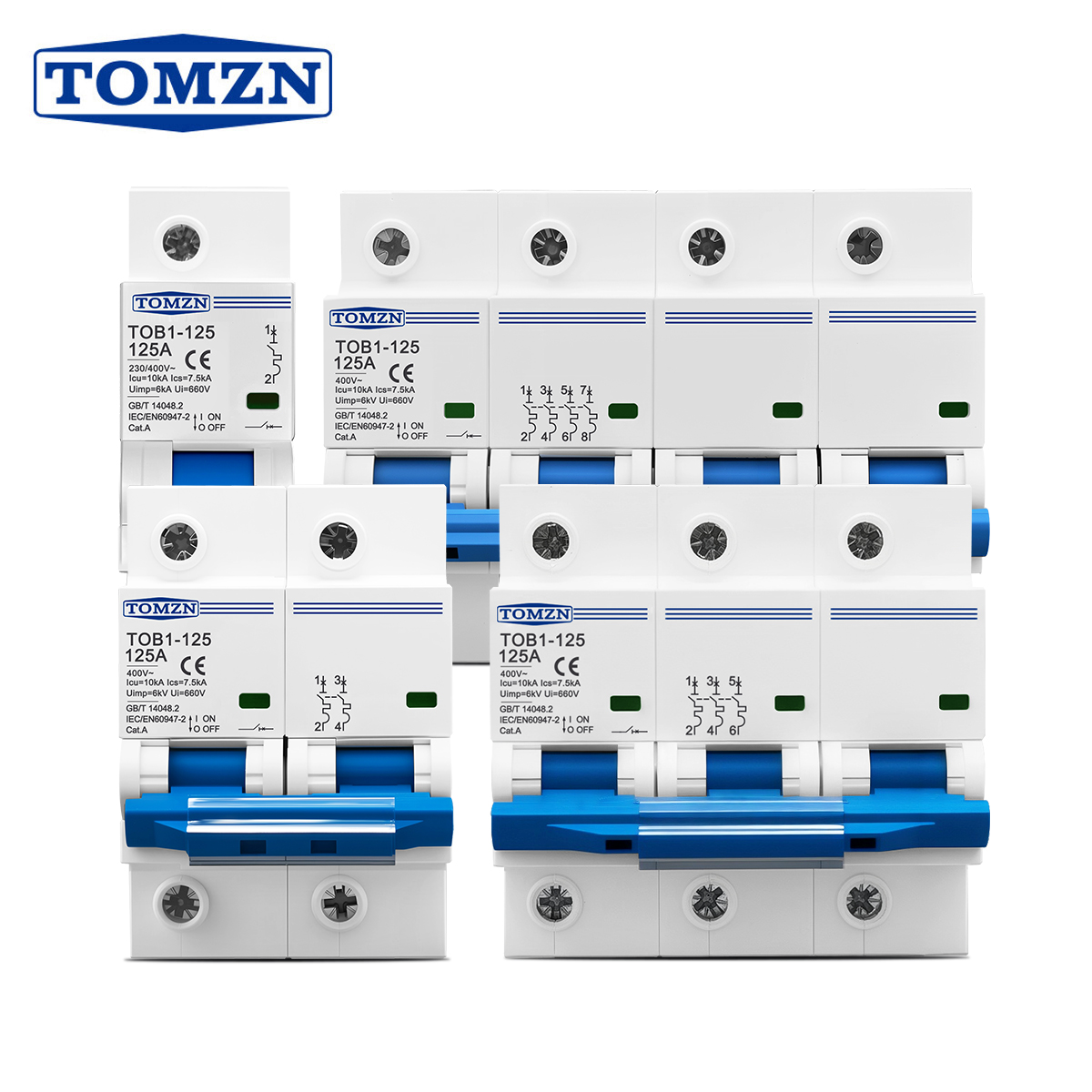 Din Rail Circuit Breaker - Wyłącznik nadprądowy MCB 1P 2P 3P
