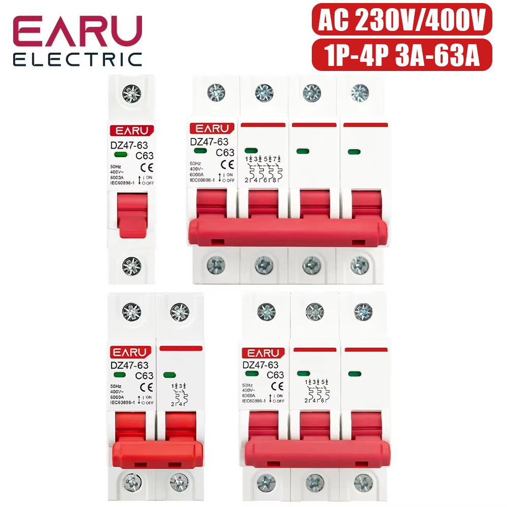 Wyłącznik nadprądowy EARU DZ47 – Din Rail Circuit Breaker recenzja i cena