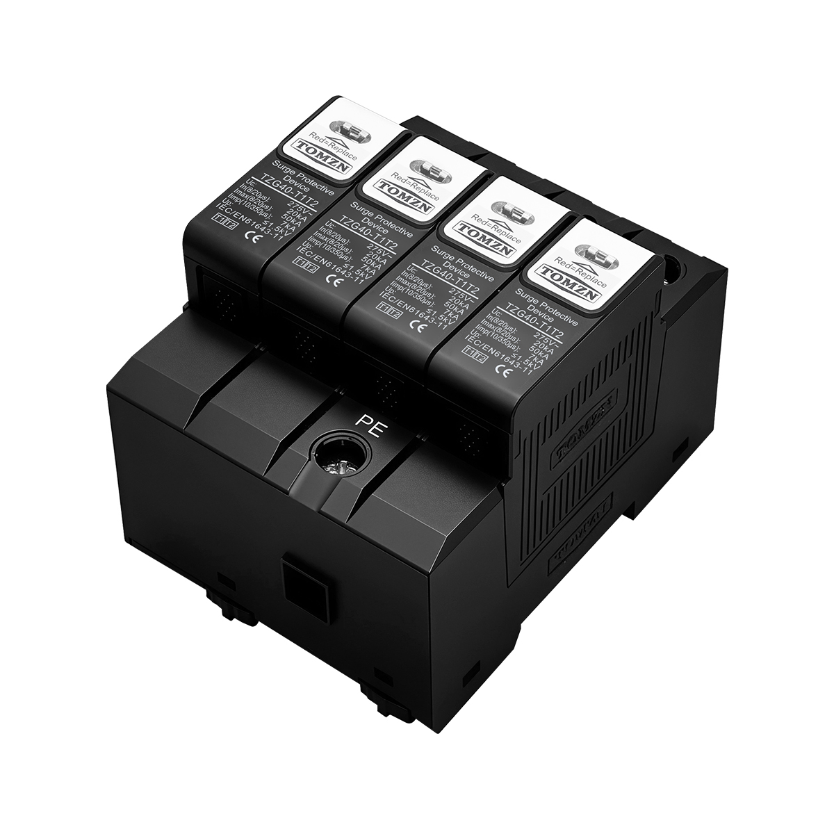 Nowy typ T1 T2 2w1 Ochronnik p – Din Rail Circuit Breaker recenzja i cena