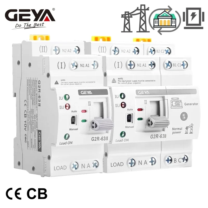 GEYA G2R Smart ATS Din Rail po – Din Rail Circuit Breaker recenzja i cena