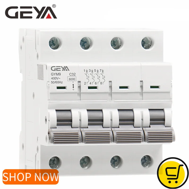 GEYA GYM9 4P MCB 6A-63A 6KA Wy – Din Rail Circuit Breaker recenzja i cena
